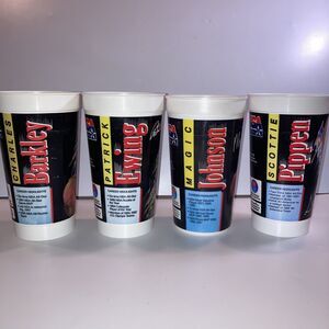 McDonalds Dream Team Cups 1992 USA Basketball Lot Barkley Ewing Johnson Pippen
